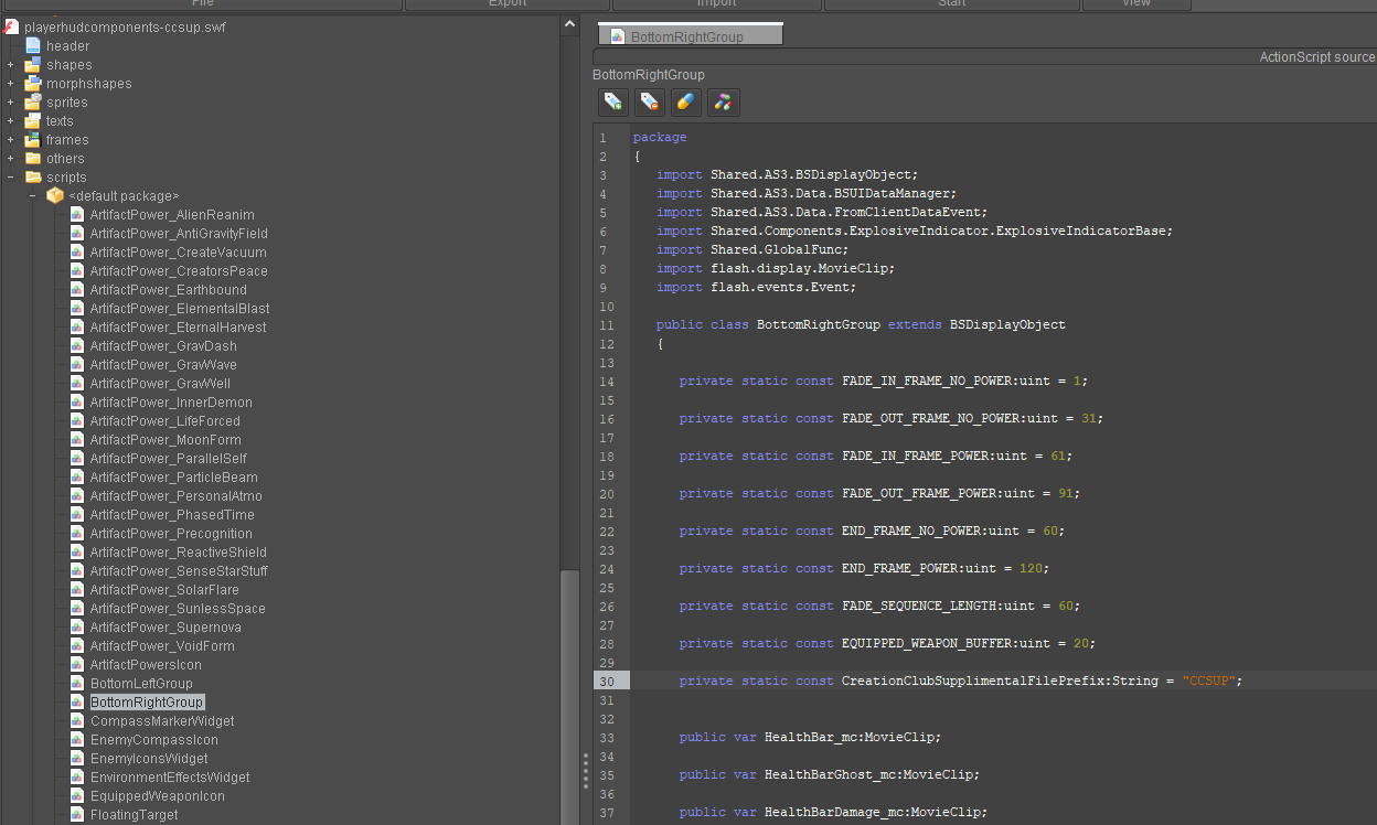 Script import dialog