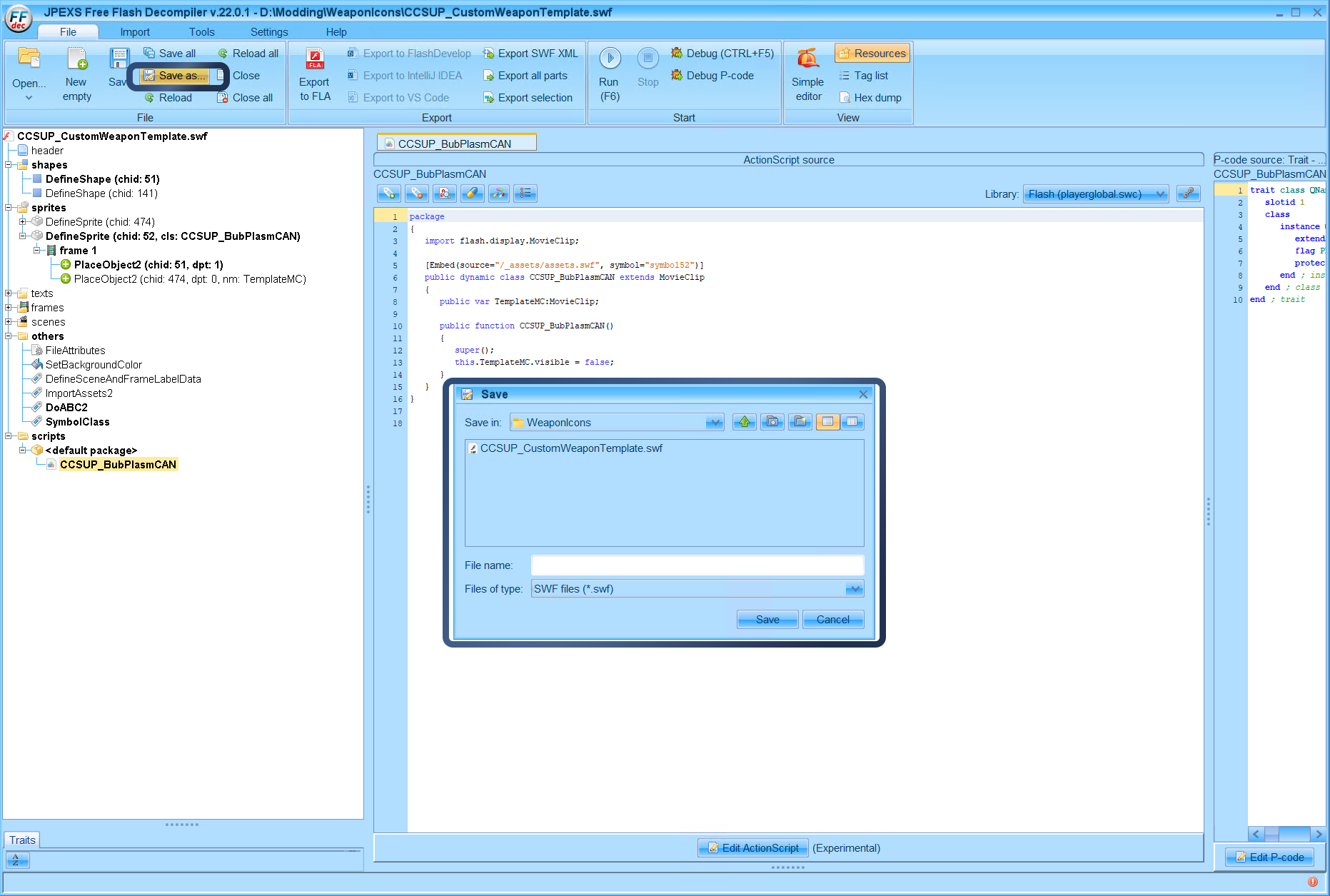 To save it as a different name click "Save as" in the top ribbon and navigate to where you want to save it