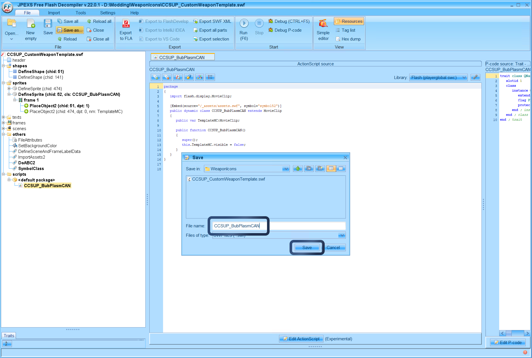 Then just enter the Linkage Name again and click save, again for this we will be using "CCSUP_BubPlasmCAN"